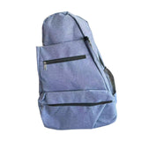 Maxbell Tennis Racket Shoulder Bag with Shoe Compartment Portable Badminton Backpack blue violet