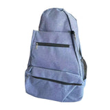 Maxbell Tennis Racket Shoulder Bag with Shoe Compartment Portable Badminton Backpack blue violet