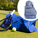 Maxbell Tennis Racket Shoulder Bag with Shoe Compartment Portable Badminton Backpack blue violet