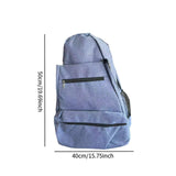 Maxbell Tennis Racket Shoulder Bag with Shoe Compartment Portable Badminton Backpack blue violet