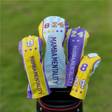 Maxbell 4 Golf Wood Headcovers Trendy Supplies Protection for Games Gifts Beginners