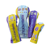 Maxbell 4 Golf Wood Headcovers Trendy Supplies Protection for Games Gifts Beginners