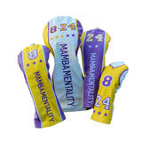 Maxbell 4 Golf Wood Headcovers Trendy Supplies Protection for Games Gifts Beginners