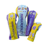 Maxbell 4 Golf Wood Headcovers Trendy Supplies Protection for Games Gifts Beginners