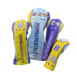 Maxbell 4 Golf Wood Headcovers Trendy Supplies Protection for Games Gifts Beginners