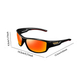 Maxbell Sun Glasses UV400 Wrap Around Driving Sunglasses for Cycling Outdoor Walking orange