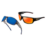 Maxbell Sun Glasses UV400 Wrap Around Driving Sunglasses for Cycling Outdoor Walking orange