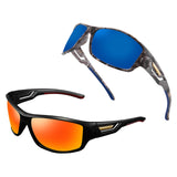 Maxbell Sun Glasses UV400 Wrap Around Driving Sunglasses for Cycling Outdoor Walking orange