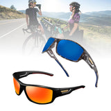 Maxbell Sun Glasses UV400 Wrap Around Driving Sunglasses for Cycling Outdoor Walking orange
