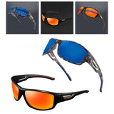 Maxbell Sun Glasses UV400 Wrap Around Driving Sunglasses for Cycling Outdoor Walking orange
