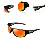 Maxbell Sun Glasses UV400 Wrap Around Driving Sunglasses for Cycling Outdoor Walking orange