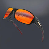 Maxbell Sun Glasses UV400 Wrap Around Driving Sunglasses for Cycling Outdoor Walking orange