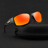 Maxbell Sun Glasses UV400 Wrap Around Driving Sunglasses for Cycling Outdoor Walking orange