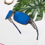 Maxbell Sun Glasses UV400 Wrap Around Driving Sunglasses for Cycling Outdoor Walking blue