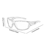 Maxbell Sun Glasses UV400 Wrap Around Driving Sunglasses for Cycling Outdoor Walking blue