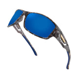 Maxbell Sun Glasses UV400 Wrap Around Driving Sunglasses for Cycling Outdoor Walking blue