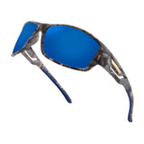 Maxbell Sun Glasses UV400 Wrap Around Driving Sunglasses for Cycling Outdoor Walking blue