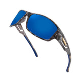 Maxbell Sun Glasses UV400 Wrap Around Driving Sunglasses for Cycling Outdoor Walking blue
