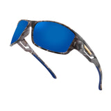 Maxbell Sun Glasses UV400 Wrap Around Driving Sunglasses for Cycling Outdoor Walking blue
