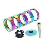 Maxbell 5 Pieces Bicycle Front Stem Washers 1-1/8" 5mm 10mm Gasket Bike Fork Spacers