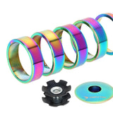Maxbell 5 Pieces Bicycle Front Stem Washers 1-1/8" 5mm 10mm Gasket Bike Fork Spacers