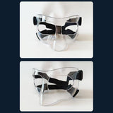 Maxbell Nose Guard for Broken Nose, Basketball Face Mask for Basketball Soccer Teens Clear Black