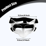 Maxbell Nose Guard for Broken Nose, Basketball Face Mask for Basketball Soccer Teens Clear Black
