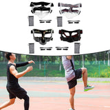 Maxbell Nose Guard for Broken Nose, Basketball Face Mask for Basketball Soccer Teens Clear Black