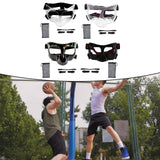 Maxbell Nose Guard for Broken Nose, Basketball Face Mask for Basketball Soccer Teens Clear Black