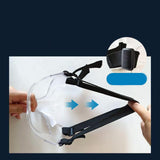 Maxbell Nose Guard for Broken Nose, Basketball Face Mask for Basketball Soccer Teens Clear Black