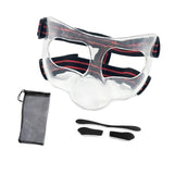 Maxbell Nose Guard for Broken Nose, Basketball Face Mask for Basketball Soccer Teens Clear Red