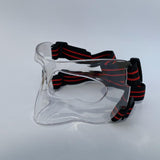 Maxbell Nose Guard for Broken Nose, Basketball Face Mask for Basketball Soccer Teens Clear Red