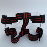 Maxbell Nose Guard for Broken Nose, Basketball Face Mask for Basketball Soccer Teens Clear Red