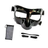 Maxbell Nose Guard for Broken Nose, Basketball Face Mask for Basketball Soccer Teens Pure Black