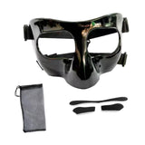 Maxbell Nose Guard for Broken Nose, Basketball Face Mask for Basketball Soccer Teens Pure Black
