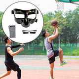Maxbell Nose Guard for Broken Nose, Basketball Face Mask for Basketball Soccer Teens Pure Black