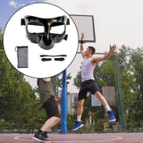 Maxbell Nose Guard for Broken Nose, Basketball Face Mask for Basketball Soccer Teens Pure Black