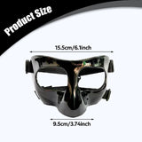 Maxbell Nose Guard for Broken Nose, Basketball Face Mask for Basketball Soccer Teens Pure Black