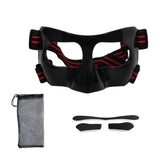 Maxbell Nose Guard for Broken Nose, Basketball Face Mask for Basketball Soccer Teens Black Red