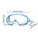 Maxbell Kids Swimming Goggles Waterproof Swim Goggles for Children Boys Girls Diving Blue and Green