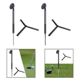 Maxbell Golf Tripod Selfie Stand with Smartphone Mount Sturdy Accessories Telescopic Black Ground Spike