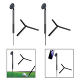 Maxbell Golf Tripod Selfie Stand with Smartphone Mount Sturdy Accessories Telescopic Black Ground Spike