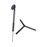 Maxbell Golf Tripod Selfie Stand with Smartphone Mount Sturdy Accessories Telescopic Silvery Ground Spike