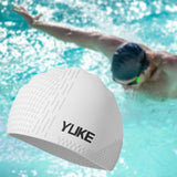 Maxbell Silicone Swim Cap Ear Protection Comfortable for Training Keep Your Hair Dry