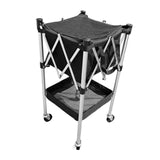 Maxbell Tennis Ball Basket Cart Foldable Pickleball Storage Cart for Clubs Playrooms