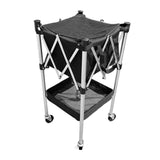 Maxbell Tennis Ball Basket Cart Foldable Pickleball Storage Cart for Clubs Playrooms