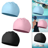 Maxbell Swim Cap Swim Gear Silicone for Curly Short Medium Long Hair Men Women Beach Blue