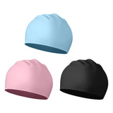 Maxbell Swim Cap Swim Gear Silicone for Curly Short Medium Long Hair Men Women Beach Blue