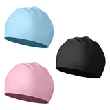 Maxbell Swim Cap Swim Gear Silicone for Curly Short Medium Long Hair Men Women Beach Blue