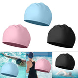 Maxbell Swim Cap Swim Gear Silicone for Curly Short Medium Long Hair Men Women Beach Blue